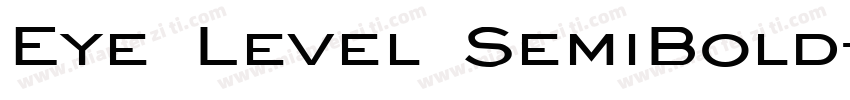 Eye Level SemiBold字体转换